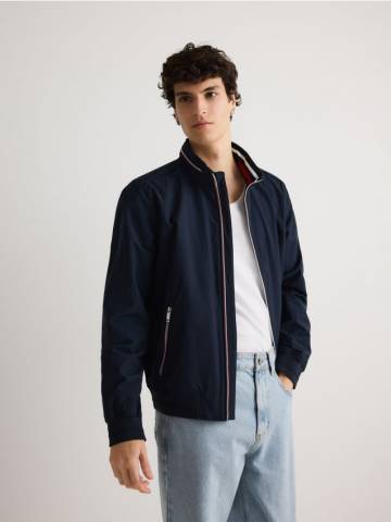 Reserved - Куртка з приховуваним каптуром - темно-синій - 7201H-59X