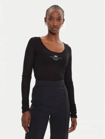 Elisabetta Franchi Блузка MA-95B-46E2 -V180 Чорний Regular Fit Elisabetta Franchi Блузка MA-95B-46E2 -V180 Чорний Regular Fit