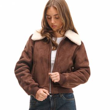 Cropp - Куртка зі штучної замші - червоне дерево Cropp - Куртка зі штучної замші - червоне дерево