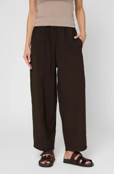 Женские темно-коричневые брюки Коричневый XXS PRPY PWCPANN0058
