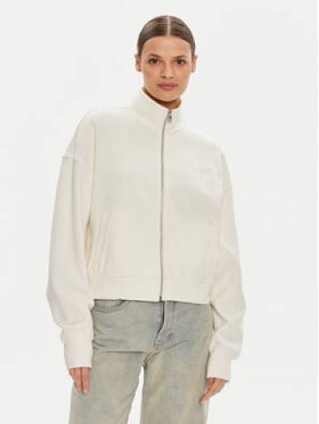 Calvin Klein Jeans Світшот Satin Applique J20J223922 Écru Relaxed Fit Calvin Klein Jeans Світшот Satin Applique J20J223922 Écru Relaxed Fit