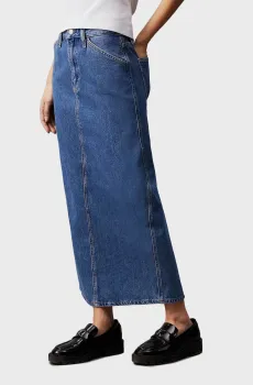 Женская синяя джинсовая юбка TROUSER POCKET MAXI Синий 28 Calvin Klein Jeans J20J223680