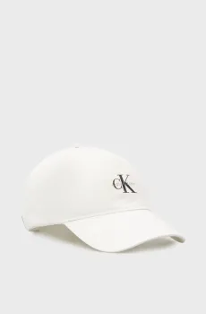 Мужская белая кепка MONOLOGO Белый ONESIZE Calvin Klein LV04G5032G