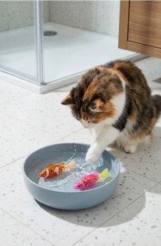 Електронна іграшка для тварин у формі рибки - помаранчевий