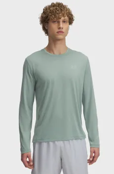 Мужской мятный лонгслив UA LAUNCH LONGSLEEVE Ментоловый XL Under Armour 1382584-348
