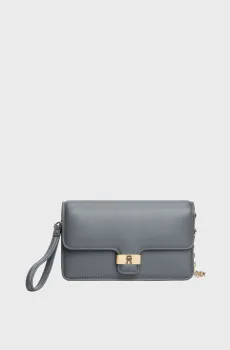 Женский серый клатч HERITAGE Серый ONESIZE Tommy Hilfiger AW0AW18288