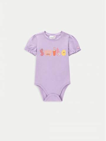 Coccodrillo Дитяче боді WC4112201OWN Фіолетовий Coccodrillo Дитяче боді WC4112201OWN Фіолетовий