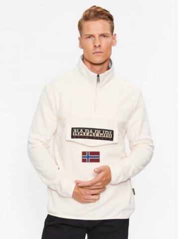 Napapijri Флісовий реглан NP0A4HMZ Бежевий Regular Fit Napapijri Флісовий реглан NP0A4HMZ Бежевий Regular Fit