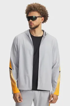 Мужская серая ветровка UA Velociti Storm Hooded Jkt Серый L Under Armour 6005900-011