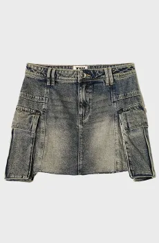 Женская синяя джинсовая юбка Синий 36 Tally Weijl SSKDEDUMBO