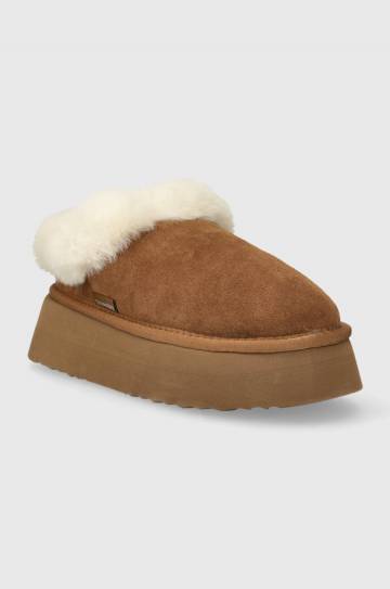 Замшевые тапочки Steve Madden Chaplin цвет коричневый SM11002735 Замшевые тапочки Steve Madden Chaplin цвет коричневый SM11002735