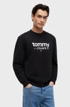 Мужской черный свитшот GRAPHIC CREWNECK EXT Черный XL Tommy Jeans DM0DM23392