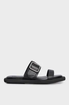 Женские черные кожаные слайдеры Glendale Черный 40 PRPY PRSLT2446W