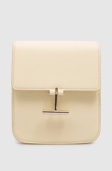 Желтая кожаная сумка TARA