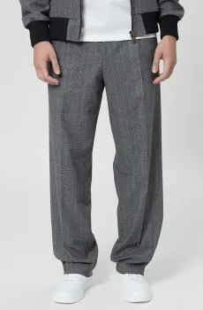 Мужские серые брюки в клетку Серый 54 HUGO 50544680;030