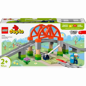 Конструктор LEGO DUPLO Додатковий набір. Залізничний міст і колії (10426) Конструктор LEGO DUPLO Додатковий набір. Залізничний міст і колії (10426)