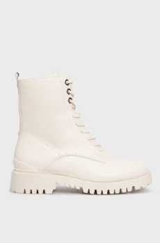 Женские белые кожаные ботинки Белый 36 Guess FL7OLOLEA10