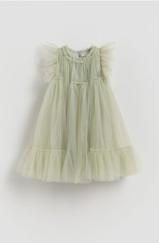 Reserved - Тюлева сукня - блідо-зелений - 355IB-07X