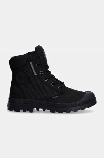 Полусапоги Palladium PAMPA SC WPN U-S женские цвет чёрный на плоском ходу 77235-010-M Полусапоги Palladium PAMPA SC WPN U-S женские цвет чёрный на плоском ходу 77235-010-M