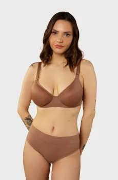 Женские коричневые трусики Коричневый L brabrabra SLZ26202021