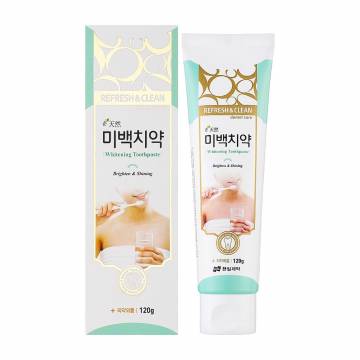 Отбеливающая зубная паста Hanil Refresh & Clean Dental Clean Whitening Toothpaste, 120 г Отбеливающая зубная паста Hanil Refresh & Clean Dental Clean Whitening Toothpaste, 120 г