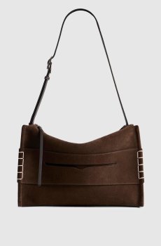 Коричневая замшевая сумка Loafer