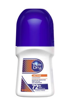 Шариковый антиперспирант Triple Dry Active Men Roll-On Anti-Perspirant 72h мужской, 50 мл