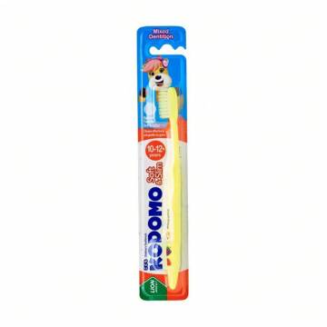 Детская зубная щетка Kodomo Soft & Slim желтая, от 10 до 12 лет, 1 шт Детская зубная щетка Kodomo Soft & Slim желтая, от 10 до 12 лет, 1 шт