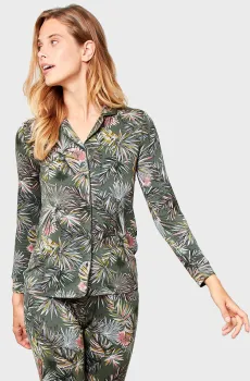 Женская зеленая рубашка LIARA Зеленый S Etam 6514216