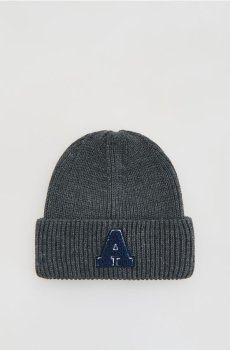 Reserved - Шапка з нашивкою - темно-сірий - 969GQ-90X