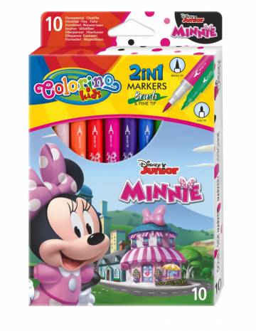 Фломастери Colorino Disney Мінні Маус 10 кольорів двосторонні (90669PTR) Фломастери Colorino Disney Мінні Маус 10 кольорів двосторонні (90669PTR)