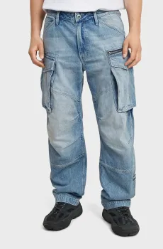 Мужские голубые джинсы Rovic 3D Голубой 29-32 G-Star RAW D26149,D788