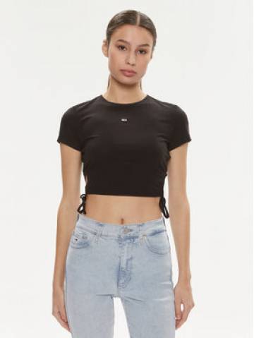 Tommy Jeans Футболка DW0DW17902 Чорний Slim Fit Tommy Jeans Футболка DW0DW17902 Чорний Slim Fit