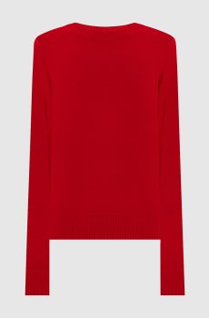 Красный джемпер BERLINA из шерсти с логотипом