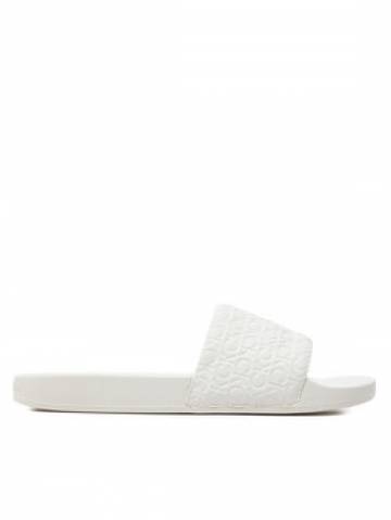 Calvin Klein Шльопанці Slide Saff Mono HW0HW02106 Білий Calvin Klein Шльопанці Slide Saff Mono HW0HW02106 Білий