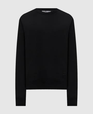 Черный джемпер из шерсти Черный джемпер из шерсти