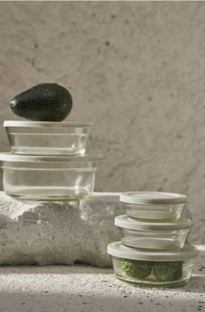 Контейнери для їжі, 5 шт. - сірий