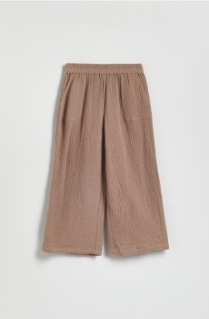 Reserved - Муслінові штани - кавовий - 211HN-84X