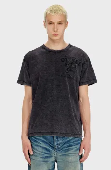 Мужская черная футболка T-ARDY Черный L Diesel A22662 0KNCF