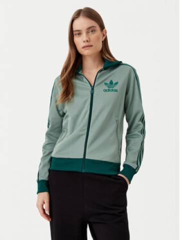adidas Світшот Beckenbauer JC5809 Зелений Regular Fit adidas Світшот Beckenbauer JC5809 Зелений Regular Fit