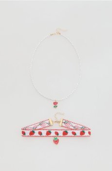 Reserved - Набір ланцюжків з намистинами - білий - 224JL-00X