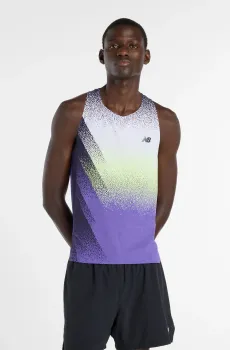 Мужская фиолетовая майка Race Day Ultra Light Printed Фиолетовый XXL New Balance MT61934JEPU