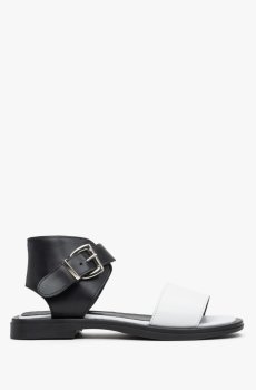 Сандалі шкіряні білі Estro ER00113117