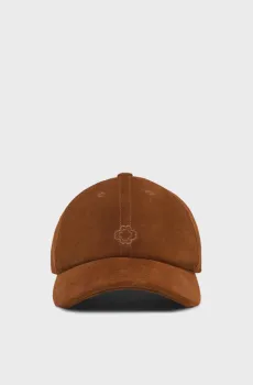 Женская коричневая замшевая кепка Коричневый ONESIZE MAJE MFABO00454_Camel