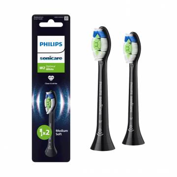 Сменные насадки для электрической звуковой зубной щетки Philips Sonicare Optimal White HX6062/88, 2 шт Сменные насадки для электрической звуковой зубной щетки Philips Sonicare Optimal White HX6062/88, 2 шт