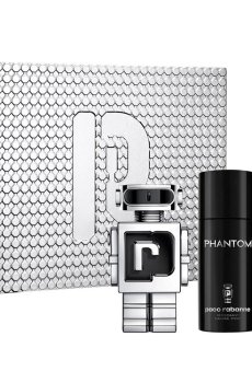 Парфюмированный набор мужской Rabanne Phantom (туалетная вода, 100 мл + дезодорант, 150 мл + туалетная вода, 10 мл)