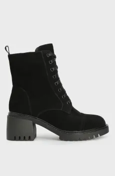 Женские черные велюровые ботильоны Черный 40 Respect VS12-146208