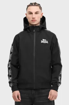 Мужская черная ветровка OUSTON Черный 3XL Lonsdale 117889