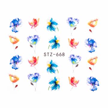 Водные наклейки для ногтей Vizavi Professional STZ-668 Водные наклейки для ногтей Vizavi Professional STZ-668