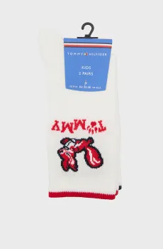 Женские белые носки (2 пары) TOMMY SQUIRREL Белый 35-38 Tommy Hilfiger 701241833